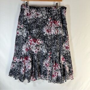 Christopher & Banks Floral Skirt, sz M